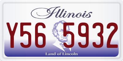 IL license plate Y565932
