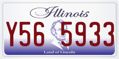 IL license plate Y565933