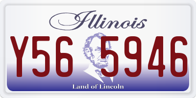 IL license plate Y565946