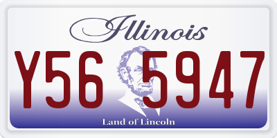 IL license plate Y565947