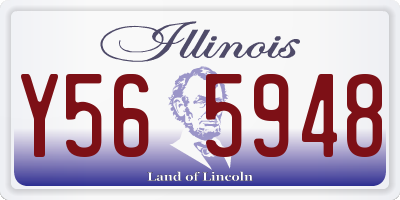 IL license plate Y565948