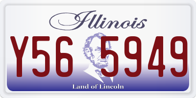IL license plate Y565949