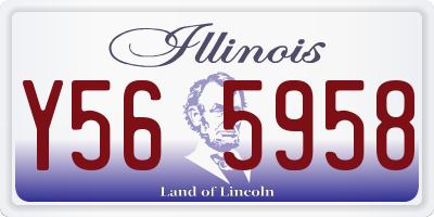 IL license plate Y565958