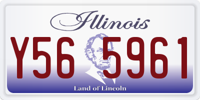 IL license plate Y565961