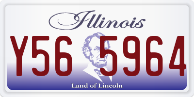 IL license plate Y565964
