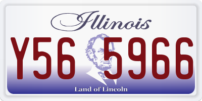 IL license plate Y565966