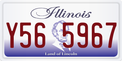 IL license plate Y565967
