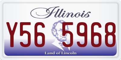IL license plate Y565968