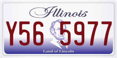 IL license plate Y565977