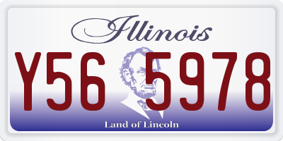IL license plate Y565978