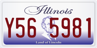 IL license plate Y565981