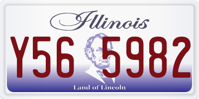 IL license plate Y565982