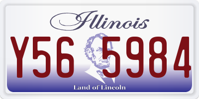 IL license plate Y565984