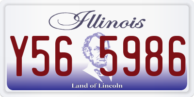 IL license plate Y565986