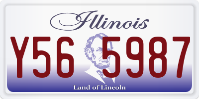 IL license plate Y565987