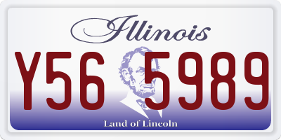 IL license plate Y565989