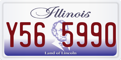IL license plate Y565990