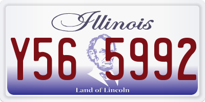IL license plate Y565992