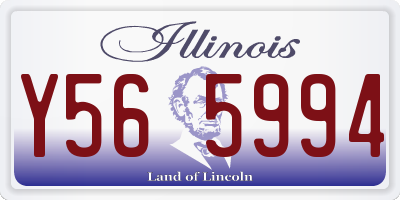 IL license plate Y565994