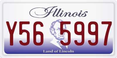 IL license plate Y565997