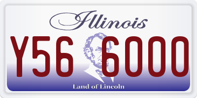 IL license plate Y566000
