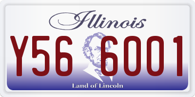 IL license plate Y566001
