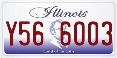IL license plate Y566003
