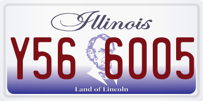 IL license plate Y566005