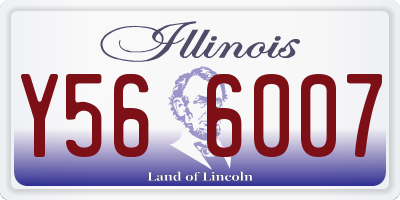 IL license plate Y566007
