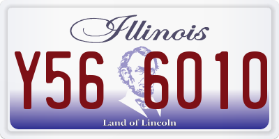 IL license plate Y566010