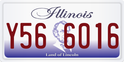 IL license plate Y566016