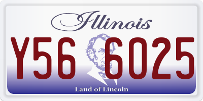 IL license plate Y566025