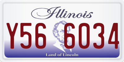 IL license plate Y566034