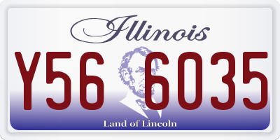 IL license plate Y566035
