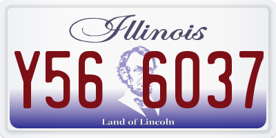 IL license plate Y566037