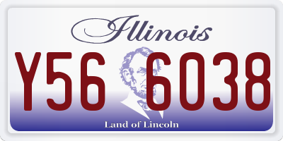 IL license plate Y566038