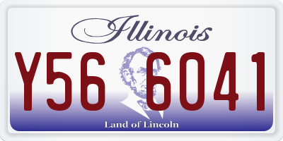 IL license plate Y566041