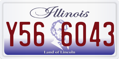 IL license plate Y566043