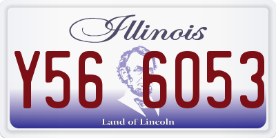IL license plate Y566053