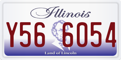 IL license plate Y566054