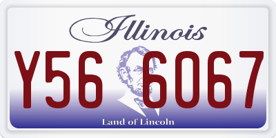 IL license plate Y566067