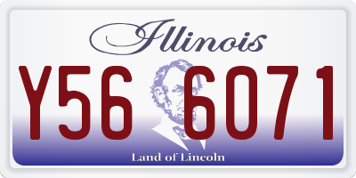 IL license plate Y566071