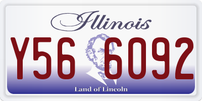 IL license plate Y566092