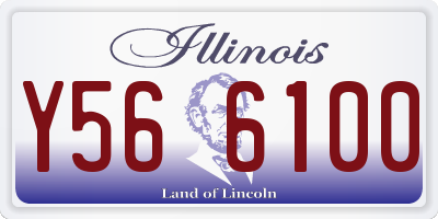 IL license plate Y566100