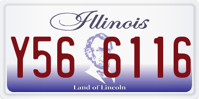 IL license plate Y566116