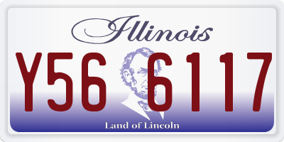 IL license plate Y566117