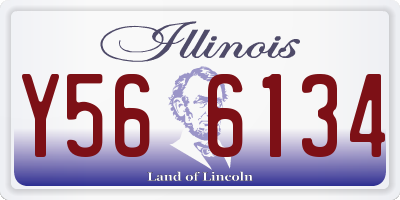 IL license plate Y566134