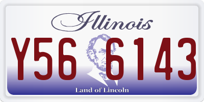 IL license plate Y566143