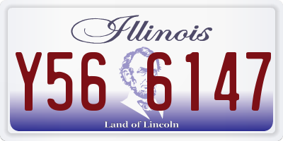 IL license plate Y566147