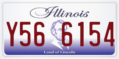IL license plate Y566154